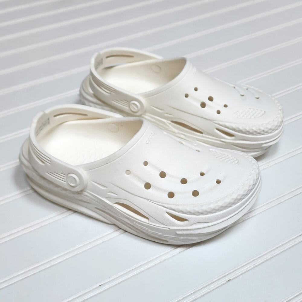 Crocs Unisex Adult Off Grid Clogs Size 5 Men's/7 Women's White